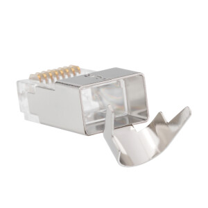 RJ45 plug Network plug CAT 8.1 STP with bend relief tool required