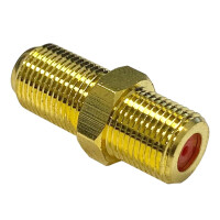 F-Connector 26 mm long gold-plated