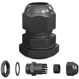 Cable gland M16 IP68 black