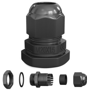 Cable gland M20 IP68 black