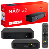 B-Ware MAG 522 IPTV Set Top Box mit 4K und HEVC H 265 Unterstützung Linux
