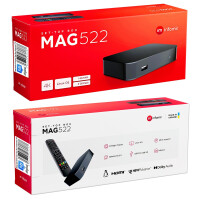 B-Ware MAG 522 IPTV Set Top Box mit 4K und HEVC H 265 Unterstützung Linux