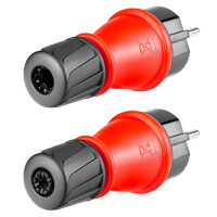 Schuko plug NV48L contact plug IP54 for power cable