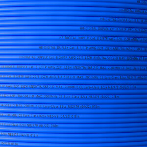100m network cable CAT 8 Duplex max. 2000 MHz S/FTP AWG22 LSZH blue
