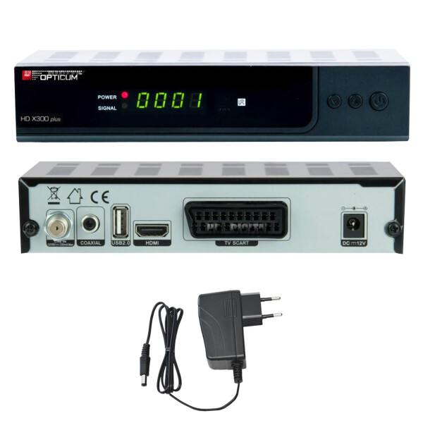 FULL HDTV HD Digital SAT Receiver OPTICUM AX300 plus X300 Scart HDMI DVB-S2 S60 