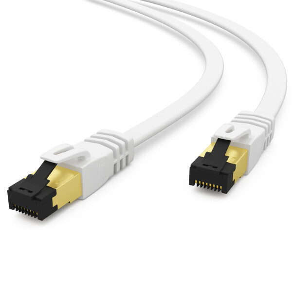 LAN cable CAT flat FTP LSZH 0,25m white digital, €