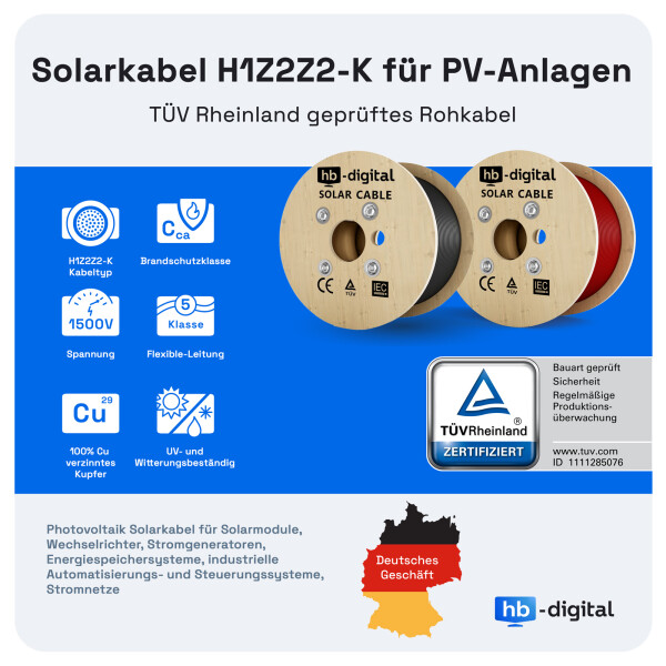 Câble Satellite Coaxial HB-Digital 25m – Blindage 135db, 10 Connecteurs F Or, Dénudeur, Pour TV 4K/8K, DVB-S2/T2/C