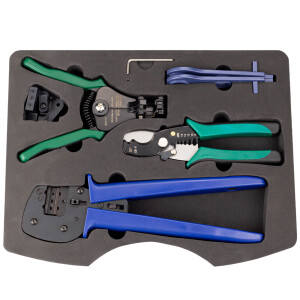 Photovoltaic Installation Tool Set in Case Crimping...