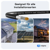 40m Solar cable 6 mm² H1Z2Z2-K Photovoltaic cable for s