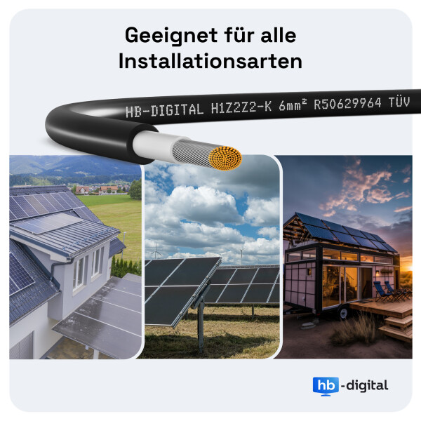 CAVO SOLARE H1Z2Z2-K CEI EN 50618 CPR IMQ ROSSO 1x6 mm² PER PANNELLI SOLARI IMPIANTI FOTOVOLTAICI 100 METRI