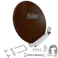 Refurbished Satellite dish FUBA DAA 650 ALU - 65 cm aluminium brown