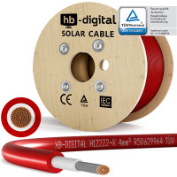 500m solar cable H1Z2Z2-K 4 mm² photovoltaic cable for 