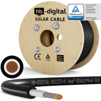500m Solarkabel H1Z2Z2-K 4 mm² Photovoltaik Kabel f&uum