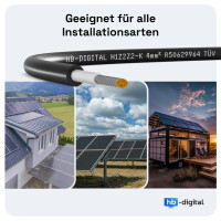 500m Solarkabel H1Z2Z2-K 4 mm² Photovoltaik Kabel f&uum