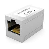 Coupleur RJ45 connecteur CAT 7 femelle Indoor chromé 