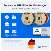 500m Solar cable 6 mm² H1Z2Z2-K Photovoltaic cable for 