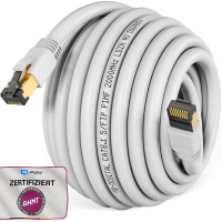 10m Patchkabel RJ45 CAT 8.1 GHMT zertifiziertes LAN Kabel S/