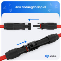 Solarstecker 1500V MC4 kompatible PV Stecker IP68 für S
