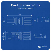 Pairs Solar Plug and Socket Solar Connector 1000V IP68 compa