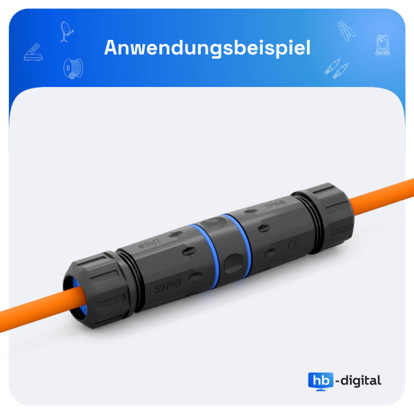 thumbnail: Hb-digital 10x CAT.7 RJ-45 Netwerkstekkers - Vergulde Contacten, Gereedschapvrije Installatie, Voor CAT8/7/6a Kabels