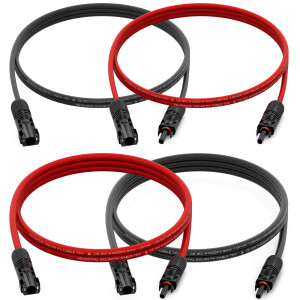 2x Solar cable Connection cable for solar modules 4...