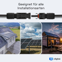 10m Solar Verlängerungskabel 4mm² Kabel für P