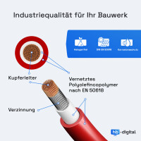 8m Solar Verlängerungskabel 6mm² Kabel für PV