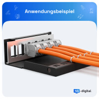 Patch panel for Keystone modules 6-port patch panel housing 