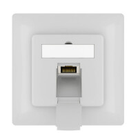 LAN socket CAT 6 network socket surface-mounted / flush-mounted Colours and number of RJ45 compartments to choose from