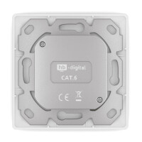 LAN socket CAT 6 network socket surface-mounted / flush-moun