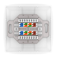 Netzwerkdose CAT 5e LAN Dose Unterputz 2 x RJ45 Farbe zur Au