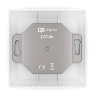 Netzwerkdose CAT 5e LAN Dose Unterputz 2 x RJ45 Farbe zur Au