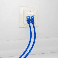LAN Dose CAT 5e Netzwerkdose Unterputz 2 x RJ45 RAL9010 7