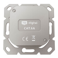 LAN socket CAT 6a flush-mounted network socket 2 x RJ45 with