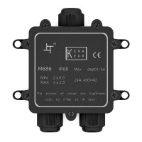 Abzweigdose wasserdicht IP68 3 Wege Typ Y Installationsdose 