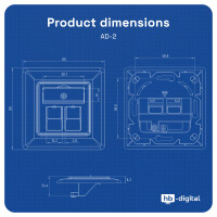 Prise ethernet pour Module Keystone prise rj45 murale encast