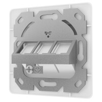 Network socket for Keystone module RJ45 flush-mounted 3 x po