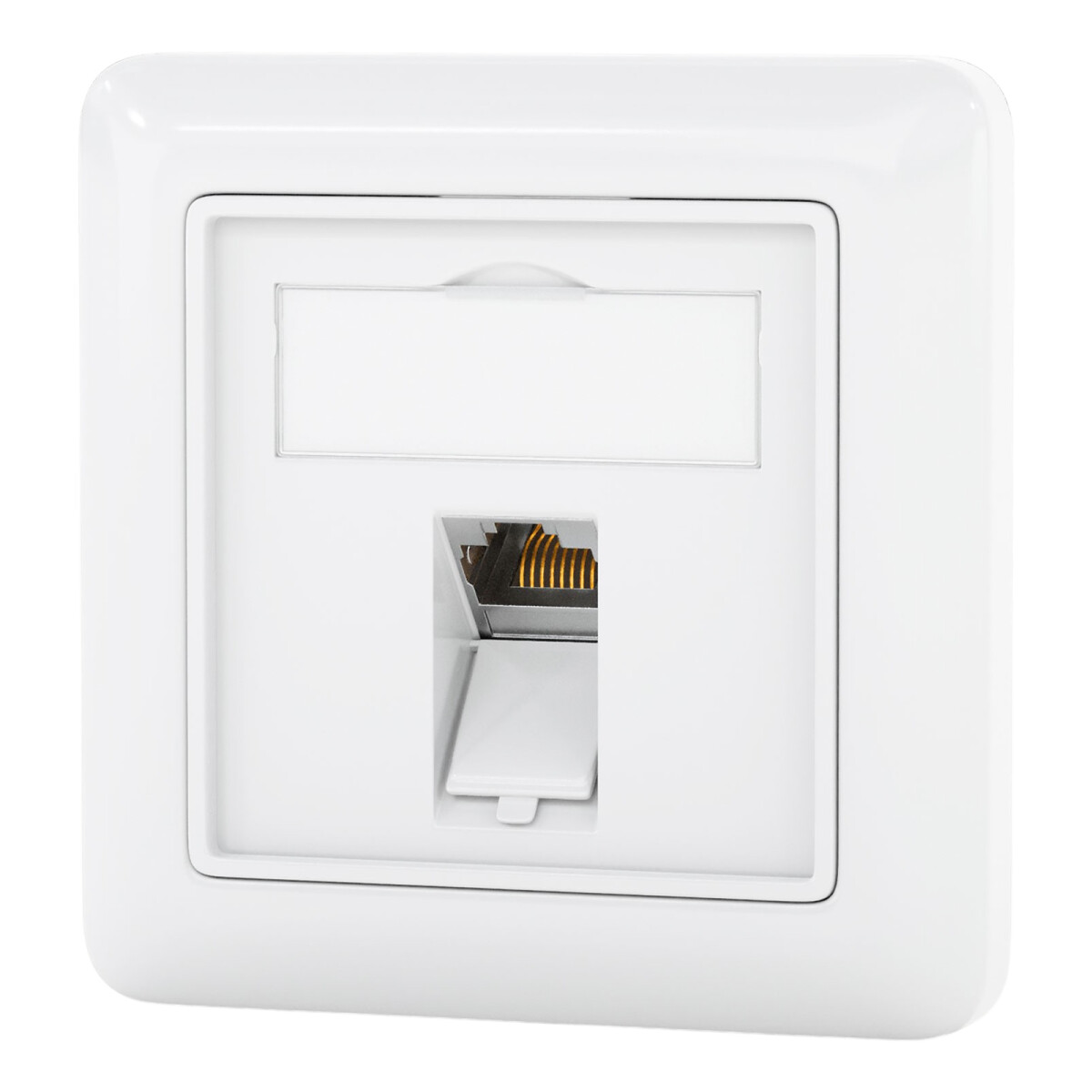 Netzwerkdose mit 1 x Cat 8 Keystone RJ45 RAL 9003, 8,90