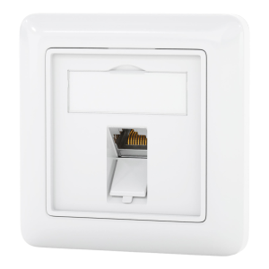 Netzwerkdose mit 1 x Keystone Modul CAT 8 RJ45 Unterputz...