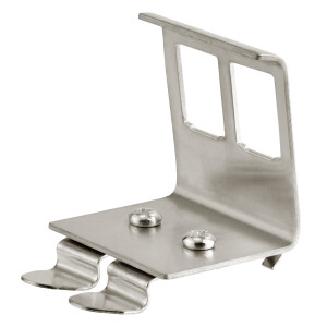 Keystone top-hat rail adapter stainless steel Keystone holder Number of Keystone ports to choose from