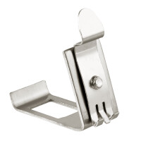 Keystone top-hat rail adapter stainless steel Keystone holder Number of Keystone ports to choose from