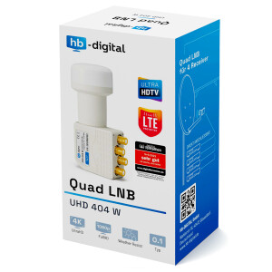 LNB Quad hb-digital UHD 404 W weiß