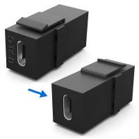 Multimedia Keystone Module USB Type C black 3