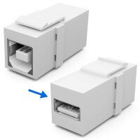 Multimedia Keystone Module USB 2.0 BF/AF white 3