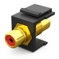 Multimedia Keystone Modul roter RCA Anschluss Cinch/RCA Verb