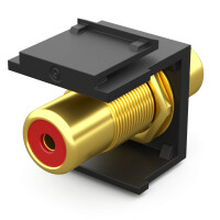 Multimedia Keystone Modul roter RCA Anschluss Cinch/RCA Verb