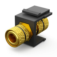 Multimedia Keystone Module Audio black pole connector black 