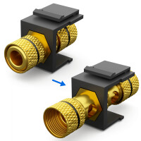 Multimedia Keystone Module Audio black pole connector black 