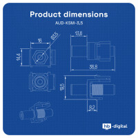 Multimedia Keystone Modul Klinkenbuchse schwarz 6