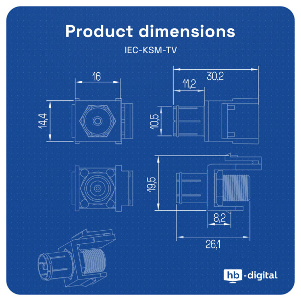 SAT Keystone IEC Buchse Wei F r Keystone Panel 1 49 sat-keystone-iec-buchse-wei-f-r-keystone-panel-1-49